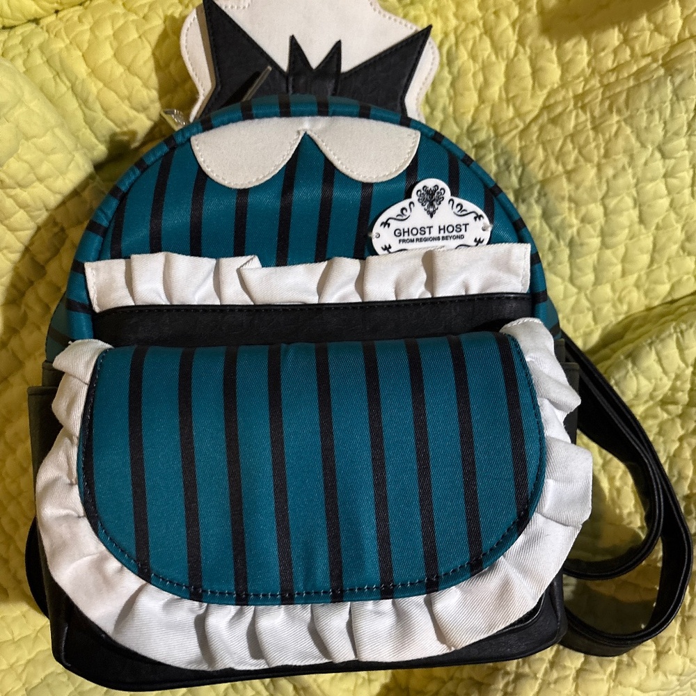 Disney parks haunted mansion maid cast member cosplay Loungefly mini backpack
